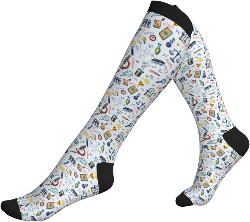 thmnj Compression Socks Knee High Support Socks for Women Men Circulation Stockings for Athletic Running Cycling Flying - Image 5